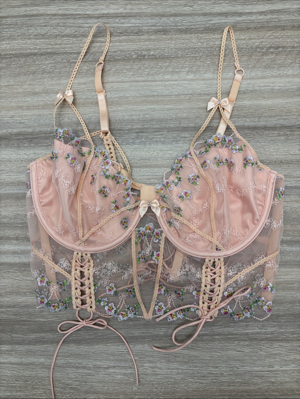 For Love & Lemons Bustier Corset Bra Women Size Large